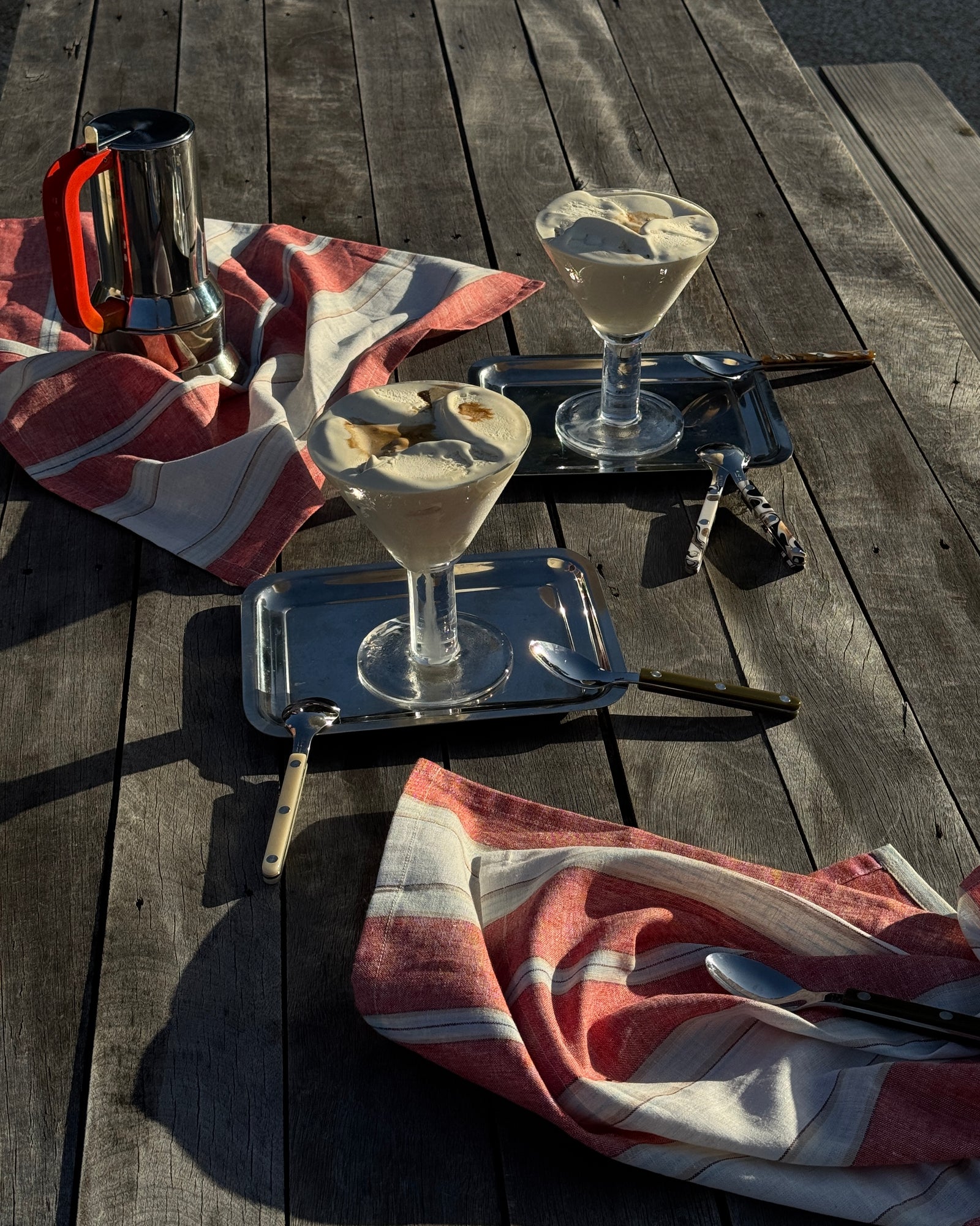 Palmyra Stripe Placemat - Berry - Set of 4