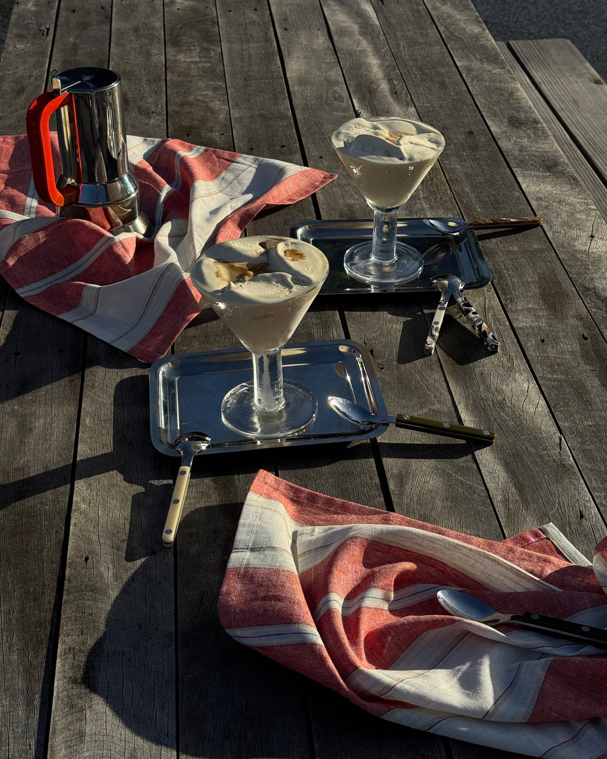 Palmyra Stripe Placemat - Berry - Set of 4