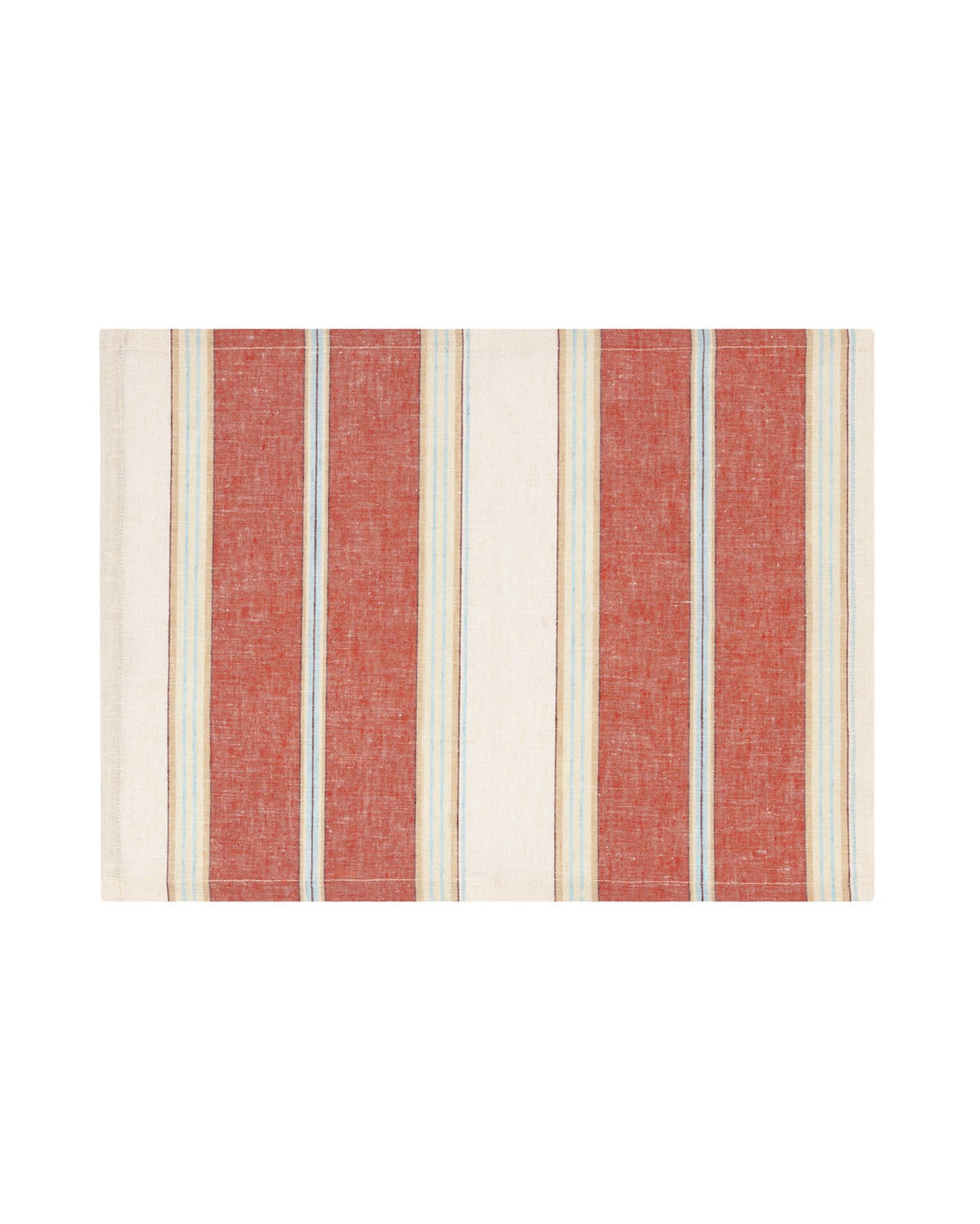 Palmyra Stripe Placemat - Berry - Set of 4