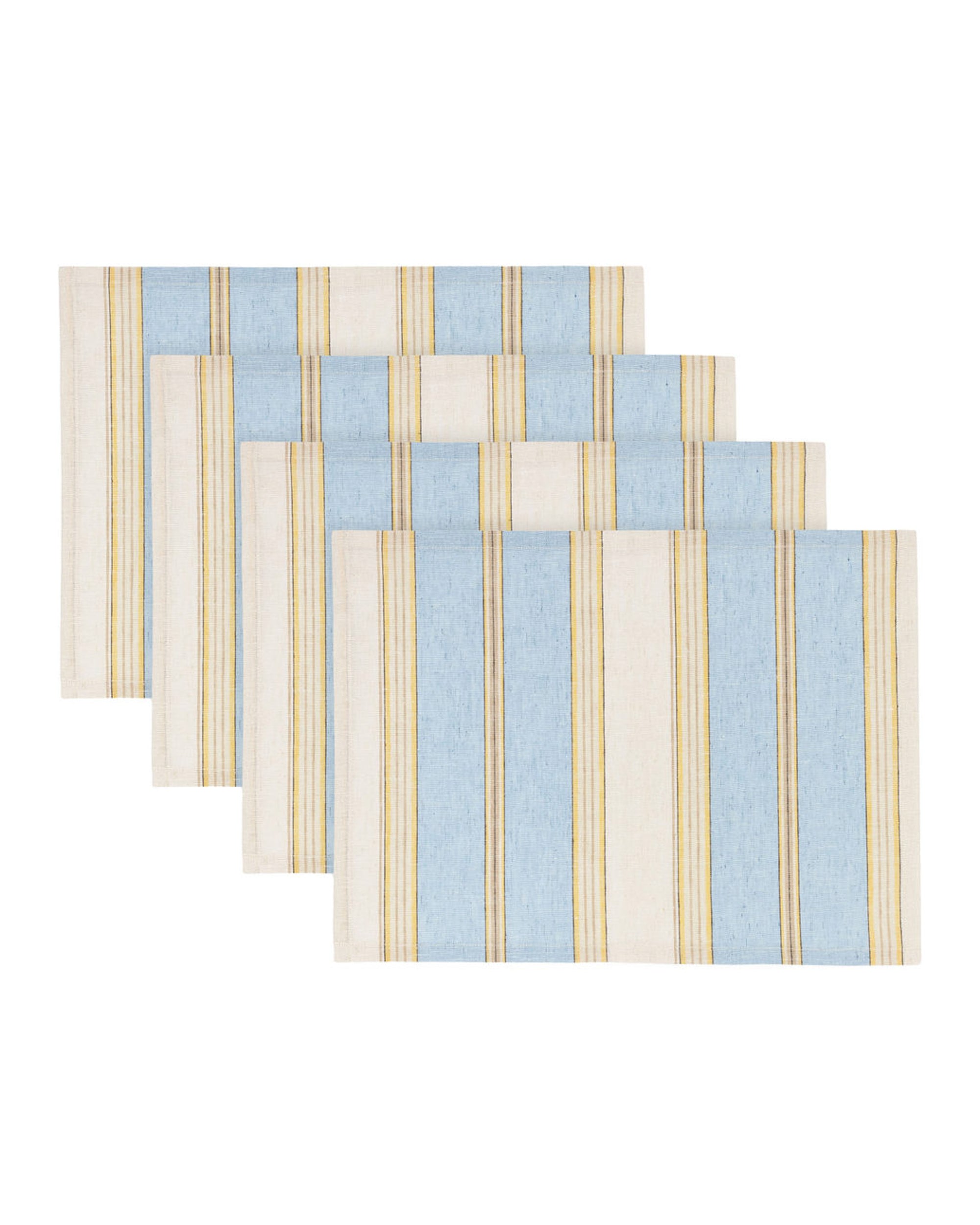 Palmyra Stripe Placemat - Sky - Set of 4