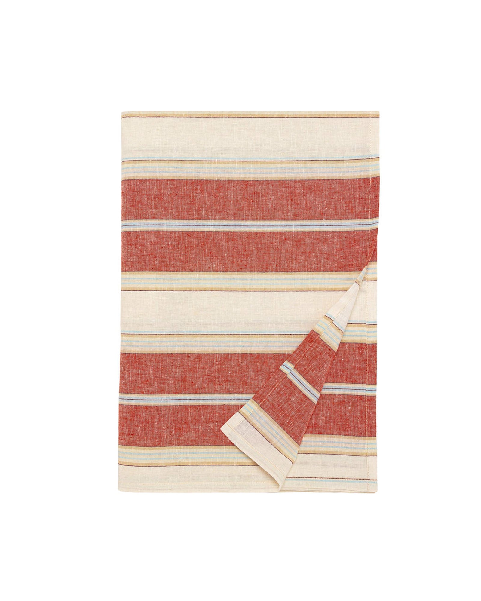 Palmyra Stripe Table Cloth - Berry