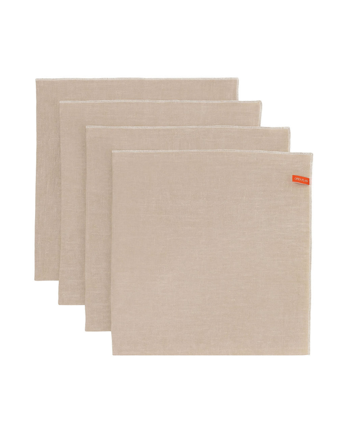 Together Napkin - Taupe & Cream - Set of 4