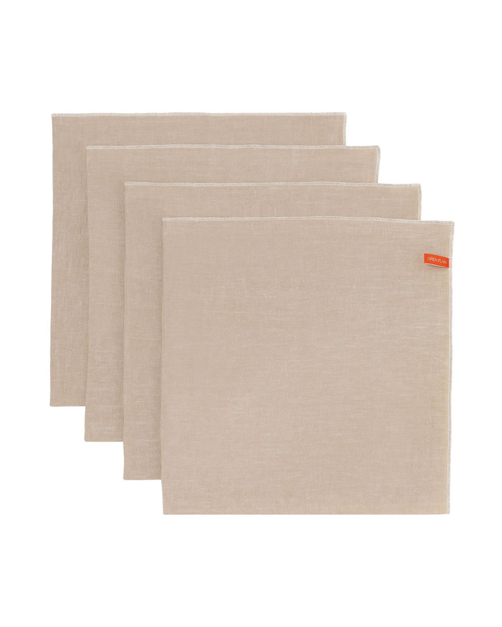 Together Napkin - Taupe & Cream - Set of 4