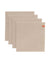 Together Napkin - Taupe & Cream - Set of 4